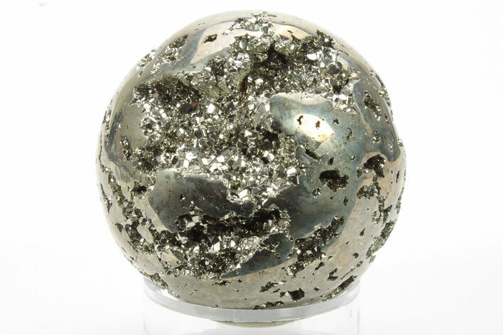 Polished Pyrite Sphere - Peru #228366
